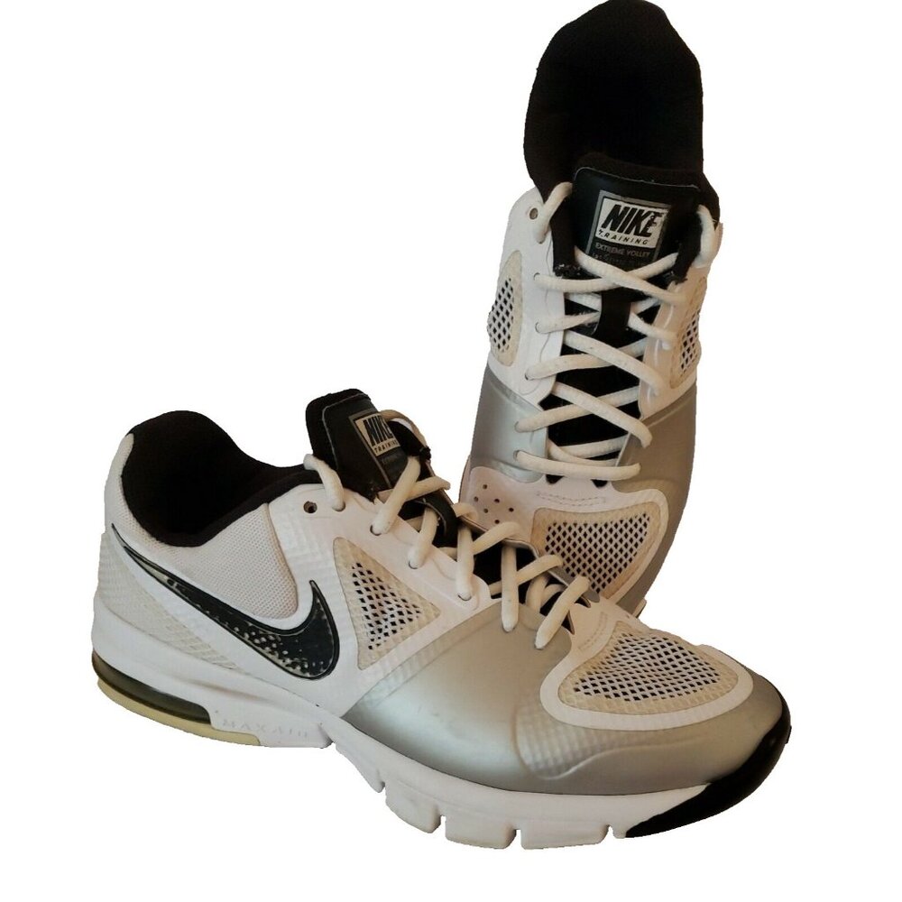 Nike Max Air Training Sneakers Womens 9 Extreme Volleyball Athletic 442249 White - Picture 4 of 12